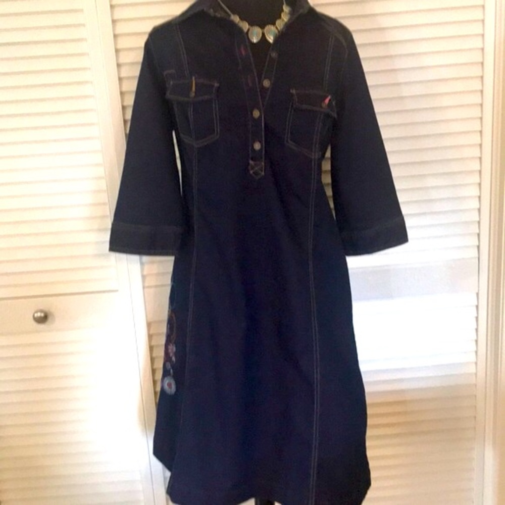 Plus size denim dress